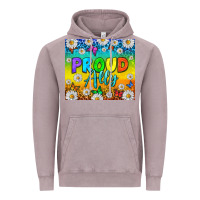 Vintage Zinc LGBTQ+ proud ally with daisy Vintage Hoodie - NancyCooperArtShop