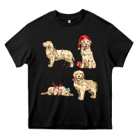 Black christmas dogs Heavy Core Tee - MaliasSmallBusiness