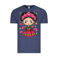 Vintage Denim Mexican Girl Vintage Tee - texasbilliewilder