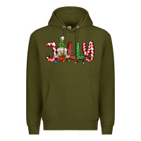 Army Green jolly gnome Premium Hoodie - BundleAndBundleShop
