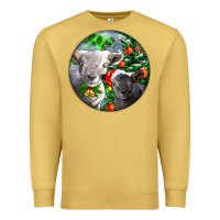 Antique Gold christmas southdown baby sheeps Premium Sweatshirt - LillyAllenDesigns