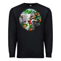 Black christmas southdown baby sheeps Premium Sweatshirt - LillyAllenDesigns