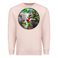 Pale Pink christmas southdown baby sheeps Premium Sweatshirt - LillyAllenDesigns