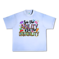 Grape Ice see the ability not the disability Urban Heavy Tee - NancyCooperArtShop