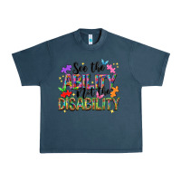 Midnight Navy see the ability not the disability Urban Heavy Tee - NancyCooperArtShop