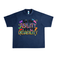 Navy see the ability not the disability Urban Heavy Tee - NancyCooperArtShop