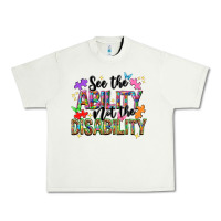 Pistachio see the ability not the disability Urban Heavy Tee - NancyCooperArtShop
