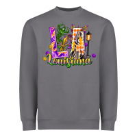 Storm Louisiana LA Mardi Gras Heavyweight Sweatshirt - FaDigitalArtStudio