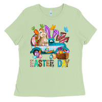Matcha Easter Day With Truck Ladies Tee - BundleAndBundleShop