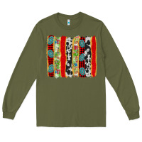 Army Green christmas brushstroke Long Sleeve Tee - Jasminsmagicworld