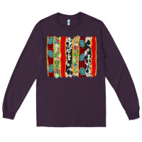 Plum christmas brushstroke Long Sleeve Tee - Jasminsmagicworld