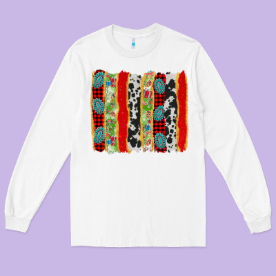 Christmas Brushstroke Long Sleeve Tee Designed By Jasminsmagicworld