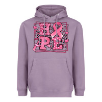 Lavender hope breast cancer awareness ribbon Heavyweight Hoodie - LillyAllenDesigns