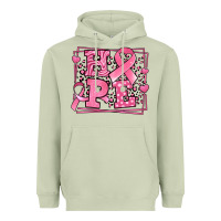 Hope Breast Cancer Awareness Ribbon Heavyweight Hoodie | Teevron