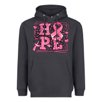 Smoke hope breast cancer awareness ribbon Heavyweight Hoodie - LillyAllenDesigns