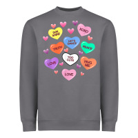 Storm womens valentine candy heart valentines day vneck Heavyweight Sweatshirt - tuanDangUi