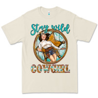 Bone Western Stay Wild Cowgirl Premium Tee - BundleAndBundleShop
