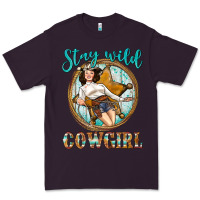 Plum Western Stay Wild Cowgirl Premium Tee - BundleAndBundleShop