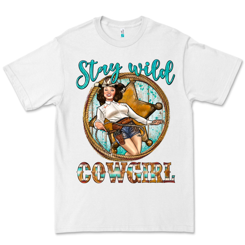 Western Stay Wild Cowgirl Premium Tee by BundleAndBundleShop | Teevron