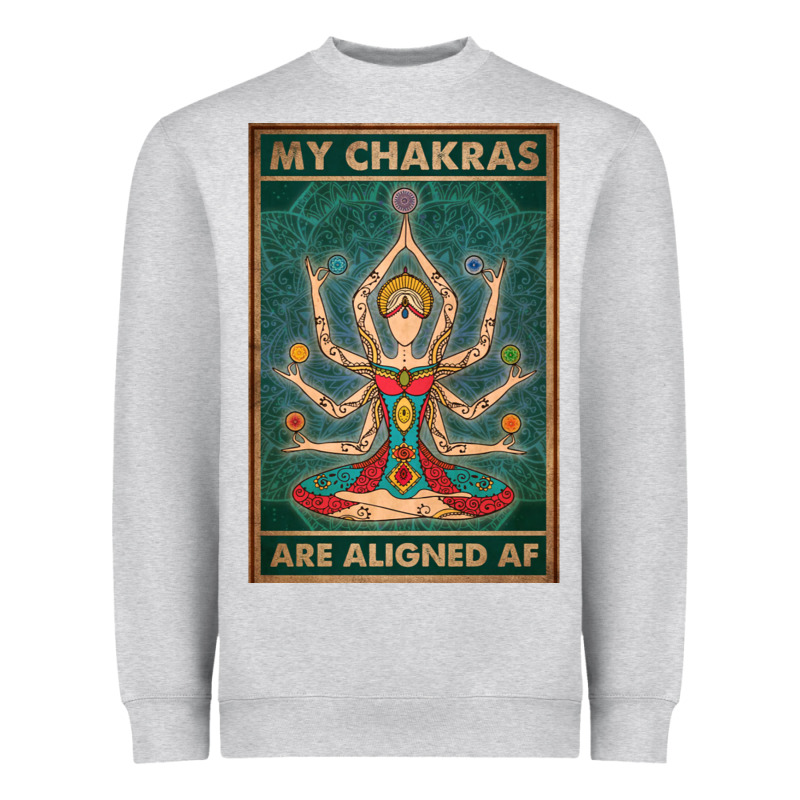 My Chakras Are Aligned Af Vintage Yoga Meditation Heavyweight Sweatshirt by tuanDangUi | Teevron