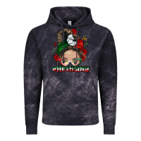 Cloud Black Mexicana messy bun Vintage Hoodie - NancyCooperArtShop