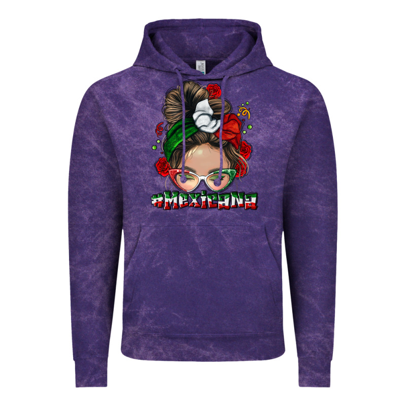 Mexicana Messy Bun Vintage Hoodie by NancyCooperArtShop | Teevron