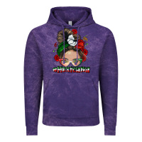 Cloud Purple Mexicana messy bun Vintage Hoodie - NancyCooperArtShop