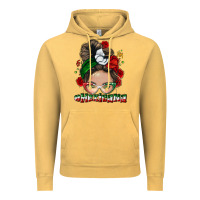 Vintage Mustard Mexicana messy bun Vintage Hoodie - NancyCooperArtShop