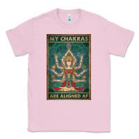 Bubblegum Pink my chakras are aligned af vintage yoga meditation Classic Tee - tuanDangUi