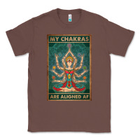 Chestnut my chakras are aligned af vintage yoga meditation Classic Tee - tuanDangUi