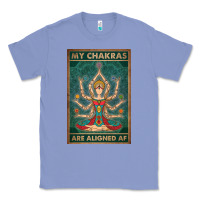 Colony Blue my chakras are aligned af vintage yoga meditation Classic Tee - tuanDangUi