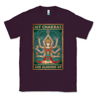 Plum my chakras are aligned af vintage yoga meditation Classic Tee - tuanDangUi