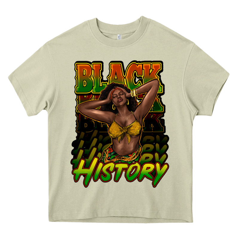 Black History Afro Woman Heavy Core Tee by NancyCooperArtShop | Teevron