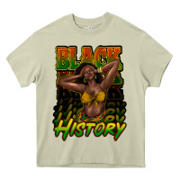 Mossy black history afro woman Heavy Core Tee - NancyCooperArtShop