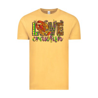 Vintage Mustard Mardi Gras love crawfish Vintage Tee - NancyCooperArtShop