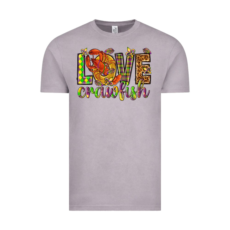 Mardi Gras Love Crawfish Vintage Tee by NancyCooperArtShop | Teevron