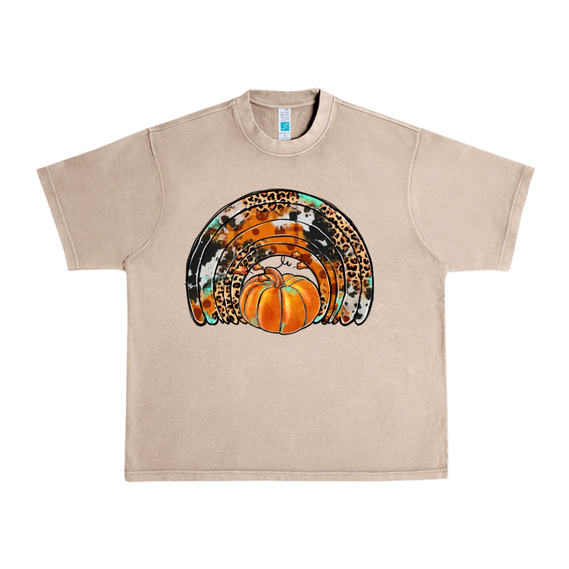 Western Pumpkin Fall Rainbow Urban Heavy Tee by JahusDesignShop | Teevron