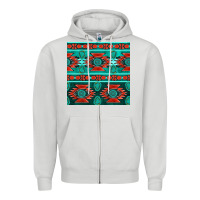 Dove Grey native american aztec seamless pattern 4 Zipper Hoodie - BundleAndBundleShop