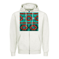 Oatmeal Heather native american aztec seamless pattern 4 Zipper Hoodie - BundleAndBundleShop