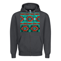 Smoke native american aztec seamless pattern 4 Zipper Hoodie - BundleAndBundleShop