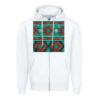 White native american aztec seamless pattern 4 Zipper Hoodie - BundleAndBundleShop