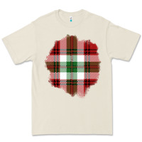 Bone Christmas Tartan Patch Premium Tee - BundleAndBundleShop