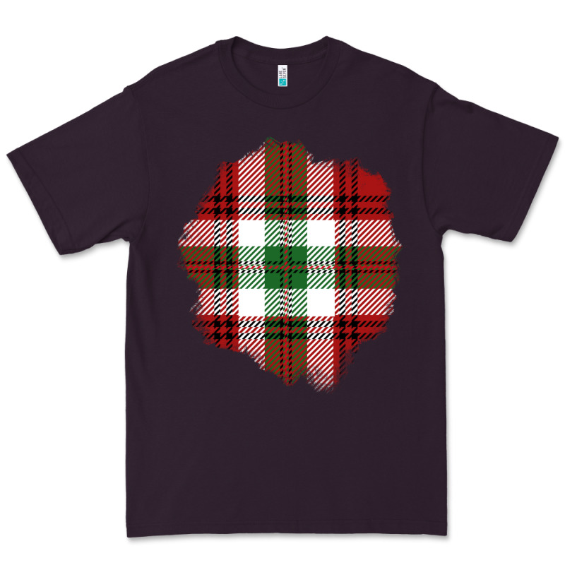 Christmas Tartan Patch Premium Tee by BundleAndBundleShop | Teevron