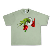 Oil Green Christmas Character Urban Heavy Tee - NancyCooperArtShop