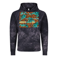 Cloud Black Leopard and Aztec Background Western Vintage Hoodie - texasbilliewilder
