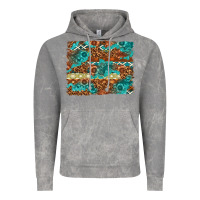Cloud Rock Leopard and Aztec Background Western Vintage Hoodie - texasbilliewilder