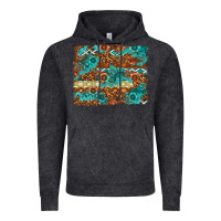 Vintage Black Leopard and Aztec Background Western Vintage Hoodie - texasbilliewilder