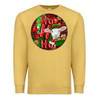 Antique Gold ho ho ho merino wool baby sheep Premium Sweatshirt - LillyAllenDesigns