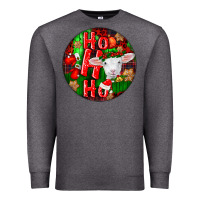Charcoal Heather ho ho ho merino wool baby sheep Premium Sweatshirt - LillyAllenDesigns