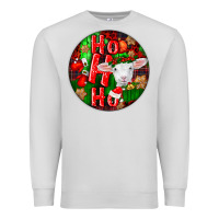 Dove Grey ho ho ho merino wool baby sheep Premium Sweatshirt - LillyAllenDesigns
